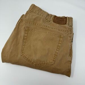 Cabela's Men's‎ size 38X32  PANTS / JEANS Khaki Canvas Pants Workwear Rugged